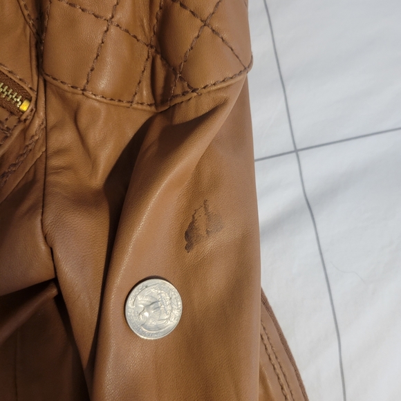 Michael kors hooded leather jacket - Picture 5 of 6